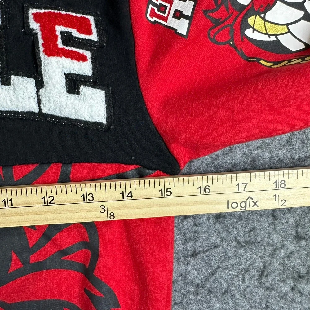 Looney Tunes Taz Hustle Hoodie Kids Medium 8 Red‎ Black Tasmanian Devil Pullover